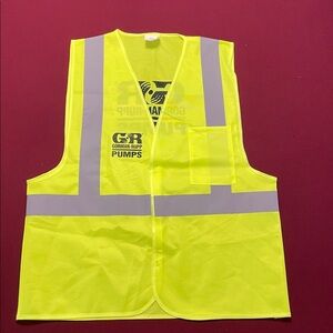 Yellow Safety Vest with Reflective Stripes